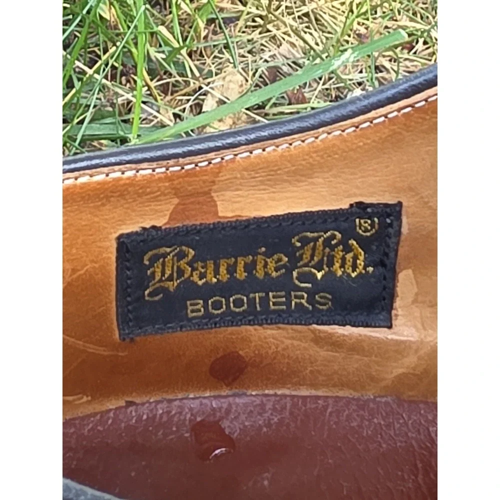 Size 9 -VTG Barrie LTD Booters Brown Leather Shoes Handcrafted In ENGLAND UK 8